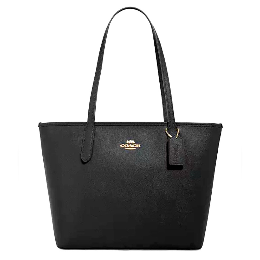 Coach Zip Top Tote/Black